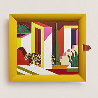 トレー 《アトリウム・メキシコ庭園のジャガー》 | Hermès - エルメス